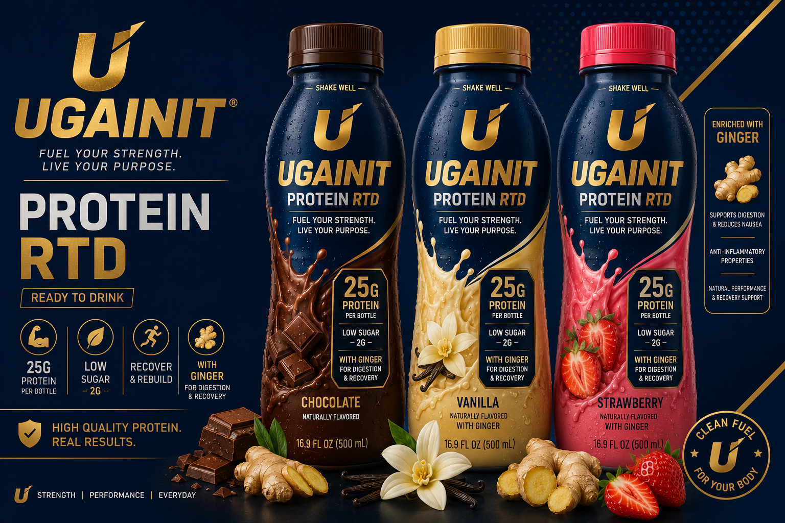 UGAINIT Protein RTD collection lineup