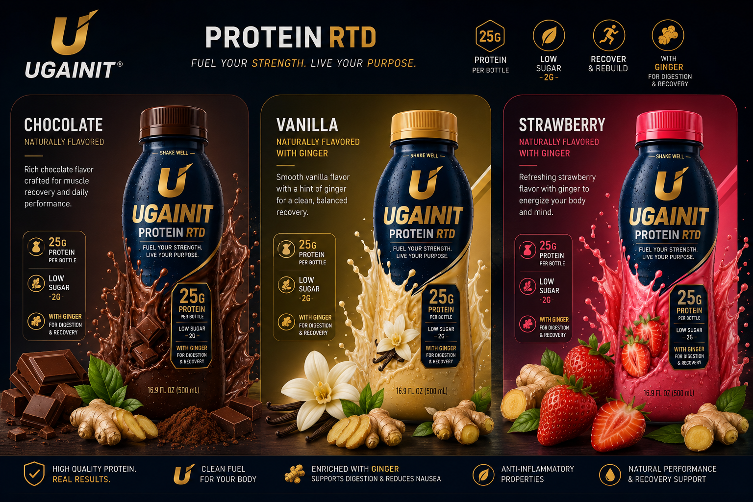 UGAINIT Protein RTD campaign artwork